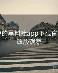 面向用户的黑料社app下载官网上新与改版观察