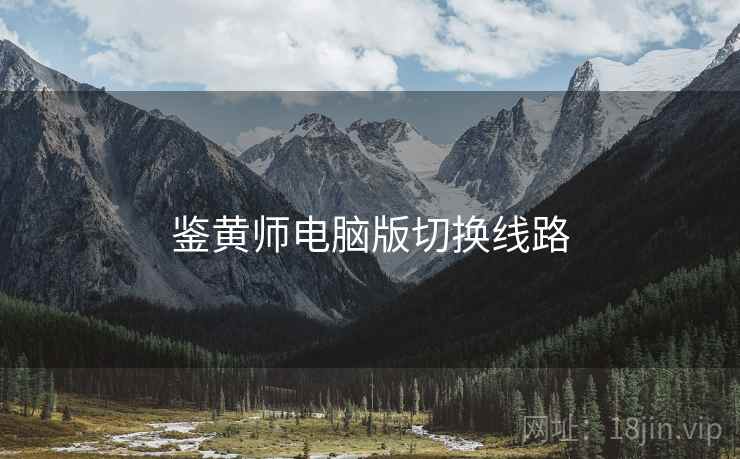 鉴黄师电脑版切换线路